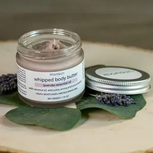 Lavender Body Butter for Deep Hydration & Skin Glow – Natural Moisturizer with Coconut Oil, Cocoa Butter, Calendula & Arnica, Relaxing Aromatherapy Skincare for Women, Soothing Body Cream for Dry Skin, Self-Care Gift