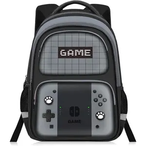 Backpack For Boys,Gamer Boys Backpack For Teens Elementary Middle School, 17″ Students Bookbag