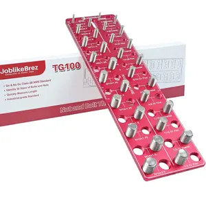 Thread Checker Tool, 30 SAE & 30 Metric Nut and Bolt Size Gauge for Fast Measurement