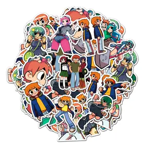 Scott Pilgrim vs. the World Pack 20 PCS Sticker, Movie character Cartoon Decal, Funny Stickers Decorative for kid Laptop PC Wall Bottle Book Stickers