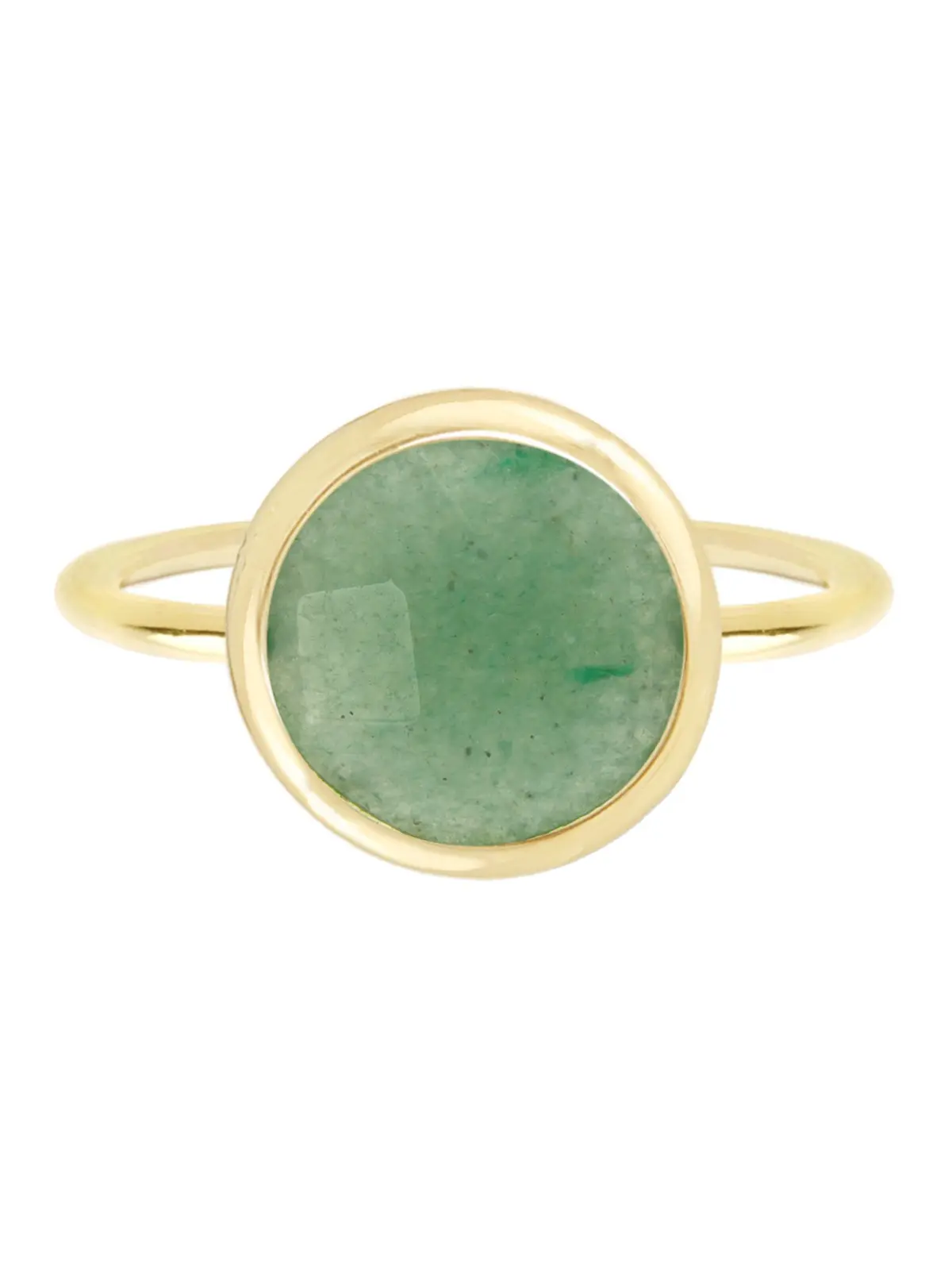 Trending Green Aventurine Crystal Ring | Fancy Cut | Healing Stone Jewelry