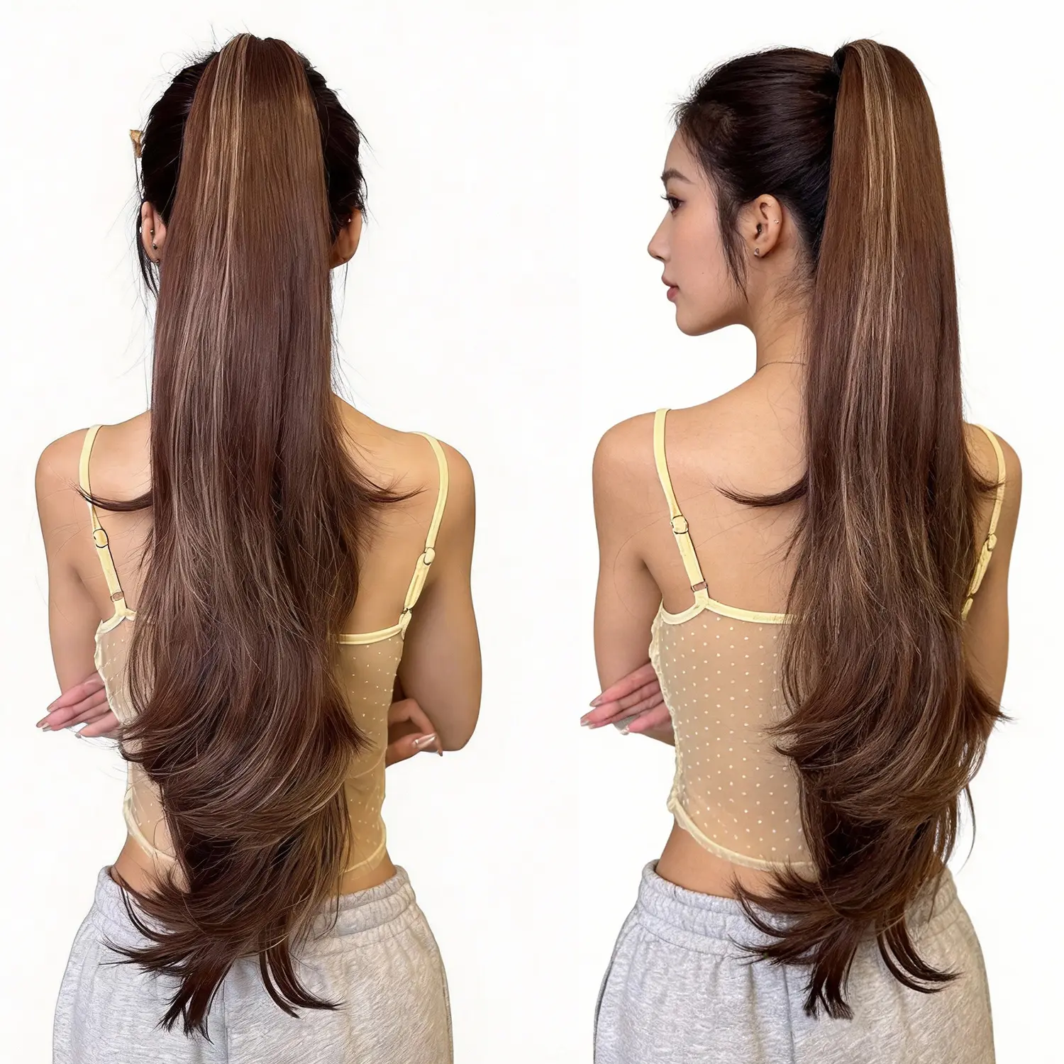 Chestnut Brown with Golden Highlights 26Inch