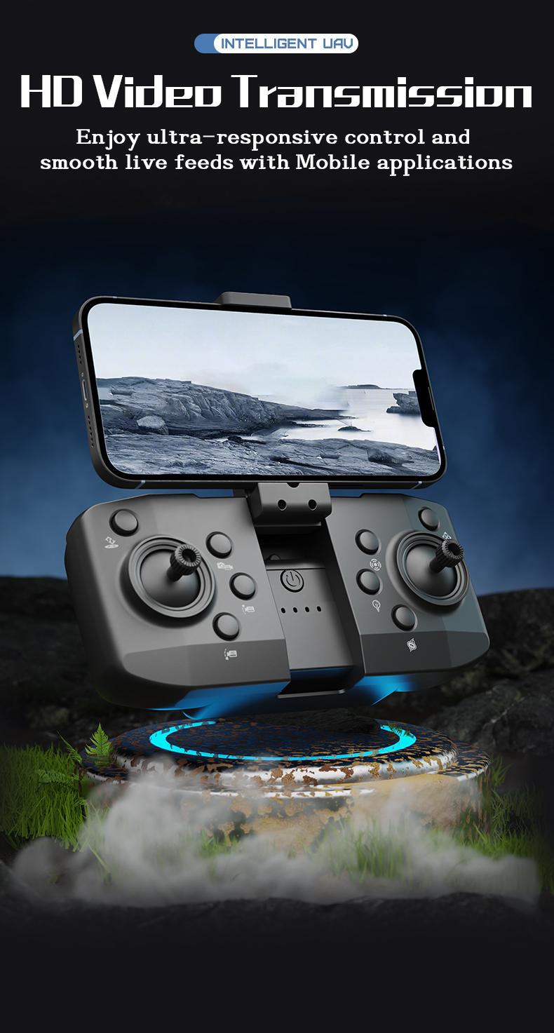 Aerial Drone M8 Pro 2026 - GPS Positioning, 4K UHD EISCamera, 5G WiFi FPV, Brushless Motors, Optical Flow Hover,Intelligent Obstacle Avoidance, Auto Return, 360° Stunt Roll,Two Batteries