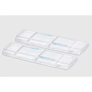Bundle of 2 Eggzamin McMaster Method Slides – Fecal Egg Count (FEC) Double Chamber Slides for Veterinary, Laboratory, Livestock & Parasite Testing