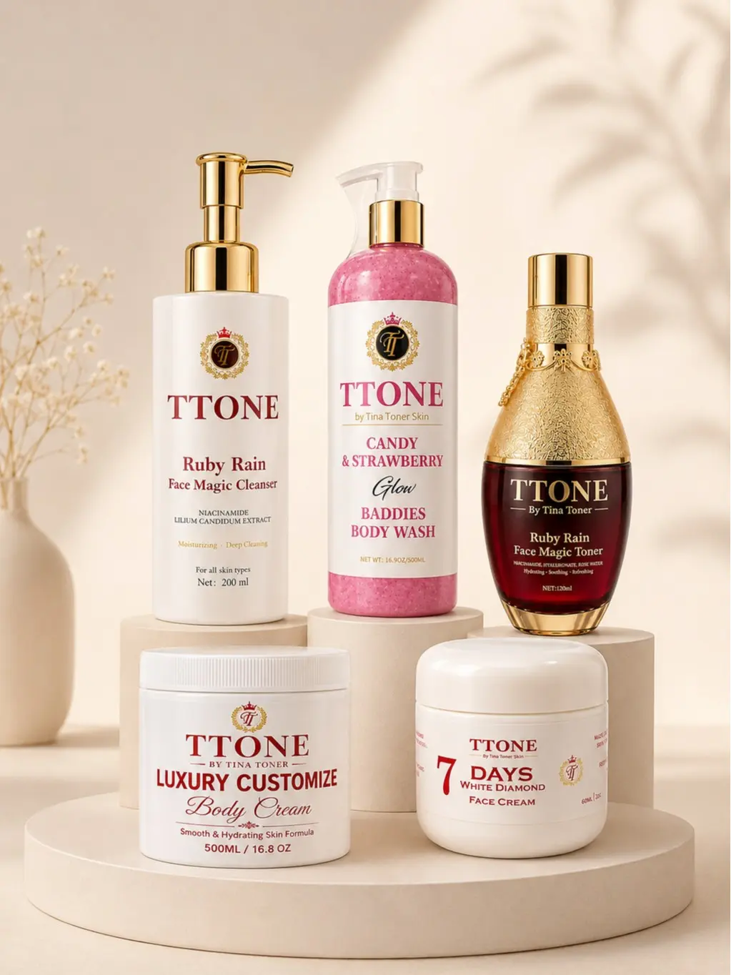 TTONE Customize Set | Premium 5-Piece Skincare Collection
