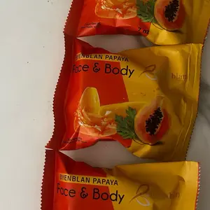 3pcs Papaya Soap, Natural Skin-Cleansing Bar for Daily Use