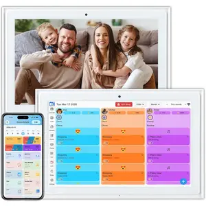 Digital Electric Calendar, 10.1"  Wall  Screen calendars, Meal Planner, Family Duty Charts, ,    digital organizer, Interactive  Calender, Built-in Digital Picture Frame Function