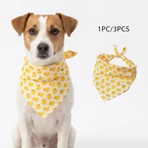Pet Bibs for Dogs & Cats, Cute Duck Design Polyester Scarf, Neck Accessory, Fashionable Pet Accessories for Medium-Sized Pets, Daily Wear and Dining Protection