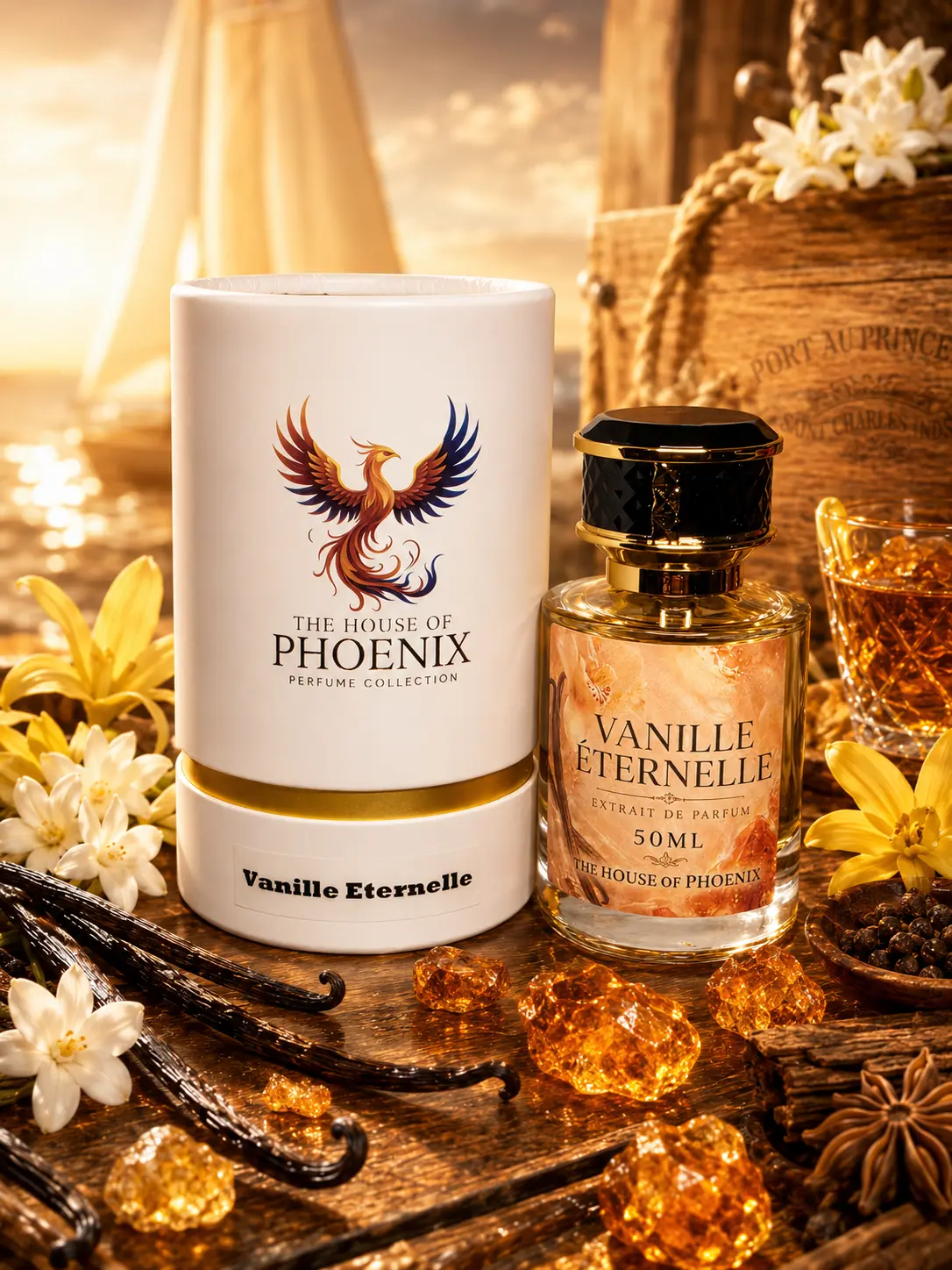 Vanille Eternelle Extrait De Parfum 50ML Unisex by The House of Phoenix Aroma Fragrance Captivating Fragrance Dark Vanilla Scent