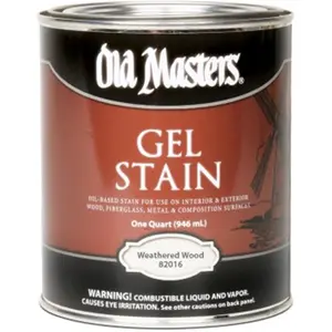 Old Masters 292674 1 qt. Weathered Wood Gel Stain