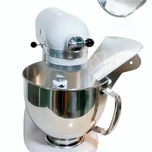 Stainless Steel Pouring Chute for Kitchen Mixing Bowls, 1 Count Prevents Spillage   Mixers, Suitable for 3.5qt-7qt Bowls