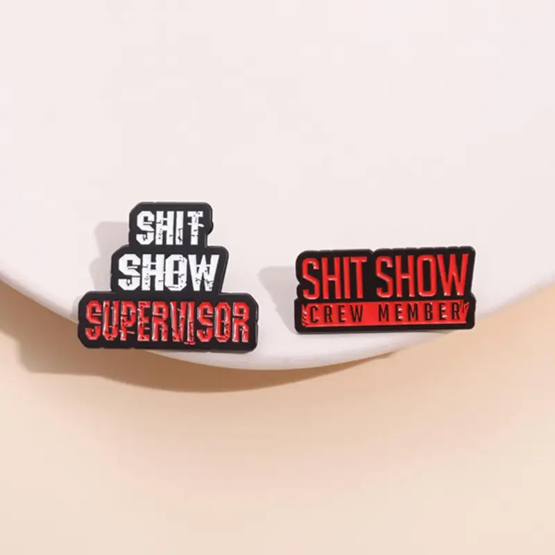 Unisex Cute Colorful Letter Design Brooch, Alloy Brooch Pin, 2 Counts/set Street Trend Fashion Badge for Daily Clothing Decor, Trendy All-match Accessories As Birthday Gift, Fashion Accessory, Clip