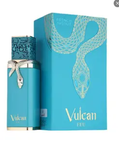 Vulcan Feu EDP Perfume By Fragrance World French Avenue 3.4oz / 100ml Niche UAE Fragrance Eau De Parfume Citrus Cedarwood Amber
