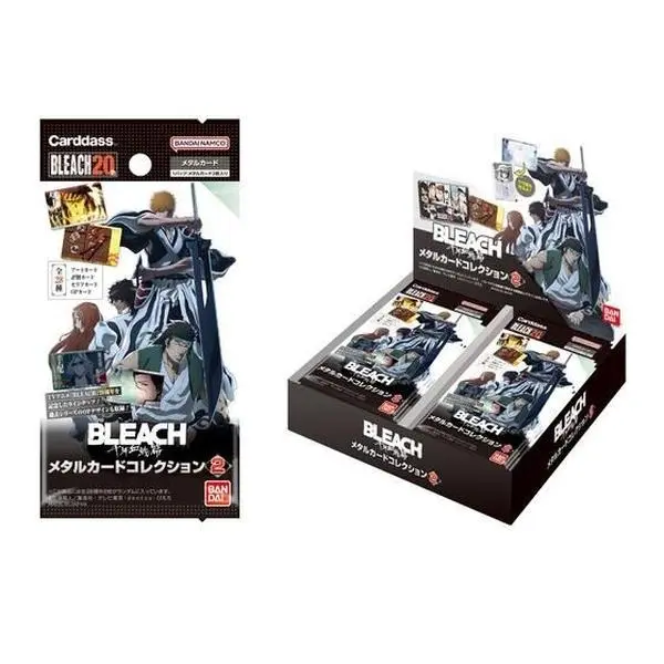 Bleach 20th Anniversary Metal Card Collection Vol.2 Carddass Thousand Year Blood War Arc (Blind Pack) One Pack
