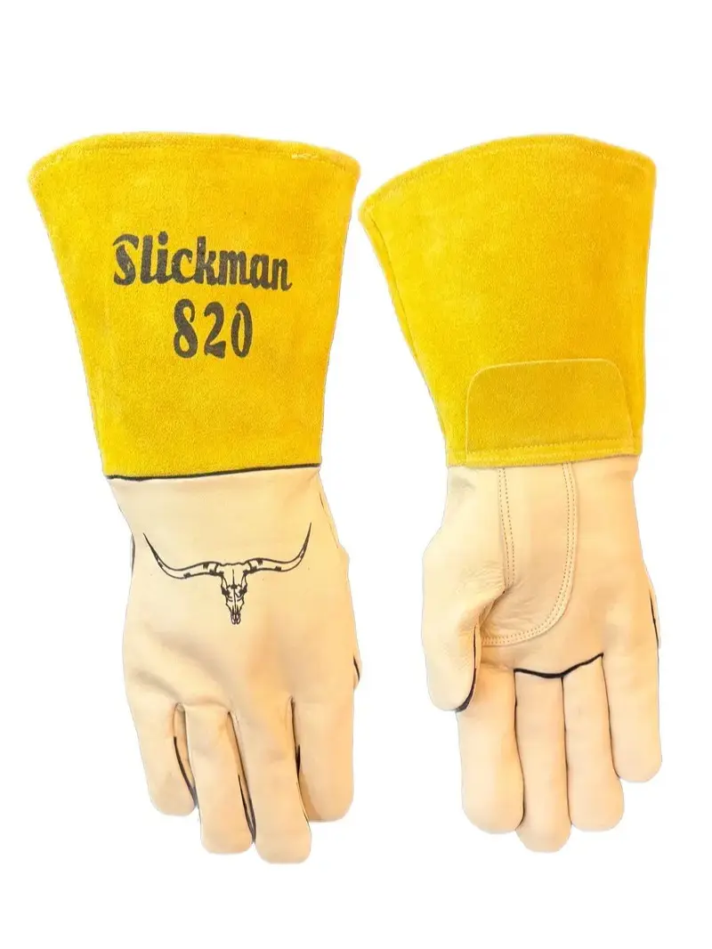 Slickman 820 Premium Welding Glove with Flame Resistant Stitching for Maximum Protection ( Single Pair )