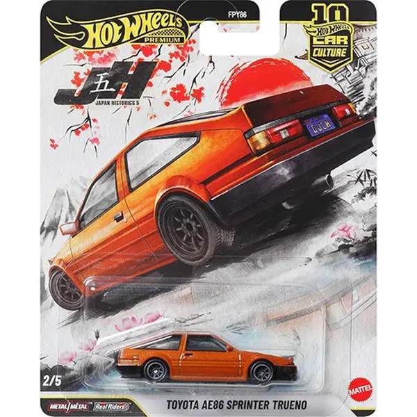 Mattel Hot Wheels Premium Car Culture - TOYOTA AE86 SPRINTER TURBO [Japan Historics 5] JKF10