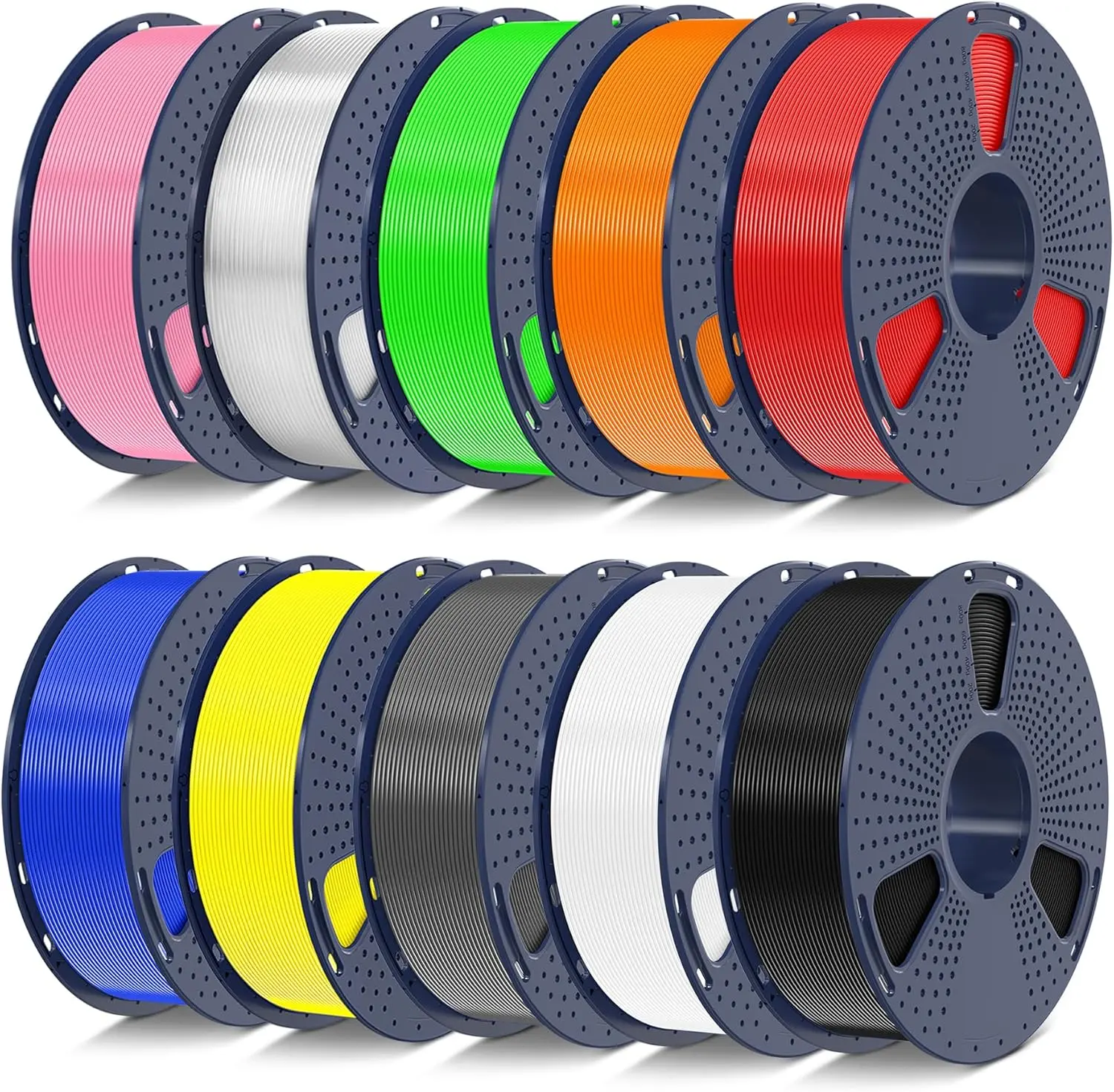 3D Printer Filament 1.75mm Multi-Color PLA Filament Accuracy +/- 0.02mm, 1kg Spool (2.2lbs), Tangle-Free, Clog-Free,High Compatibility Easy Printing,Fit Most FDM 3D Printer Black