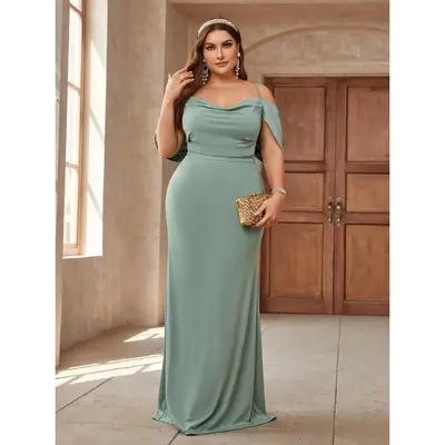 Sage Green Plus Size Dress TikTok Shop