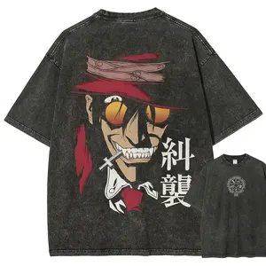 Hellsing Unisex Ultimate Vampire Unisex Fit Washed T-Shirt  3