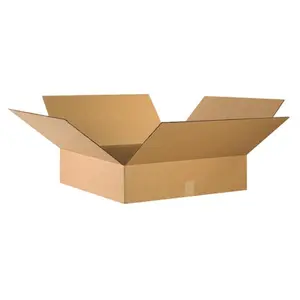 Box Partners 24246 24 in. x 24 in. x 6 in. Flat Corrugated Boxes- 10