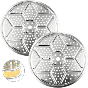 2Pack 11-Inch Stackable Stainless Steel Canning Rack - Universal Pressure Canner Rack for Water Bath & Pressure Canners