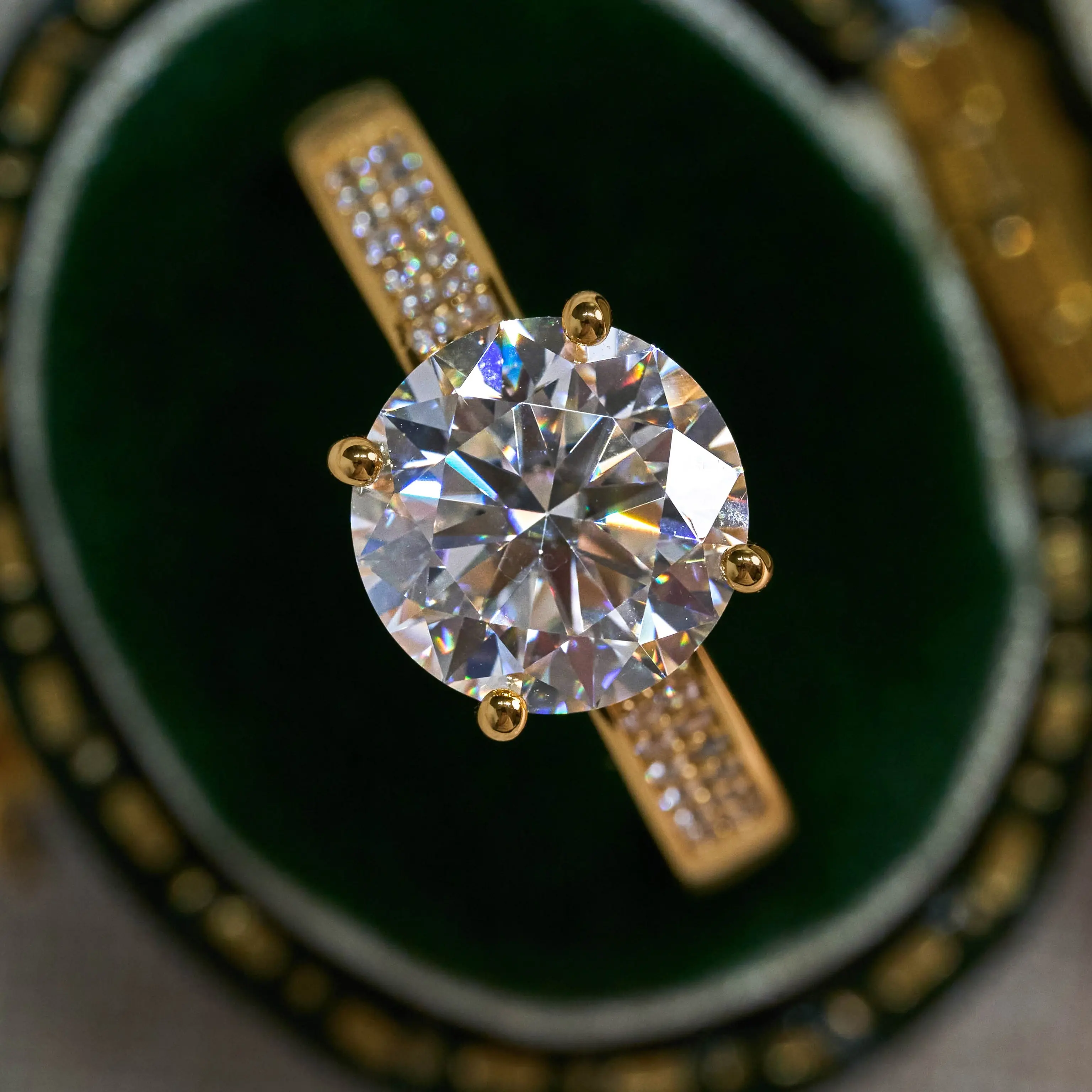 【#M204】 (Lucy) 925 Sterling Silver Synthetic Moissanite rings