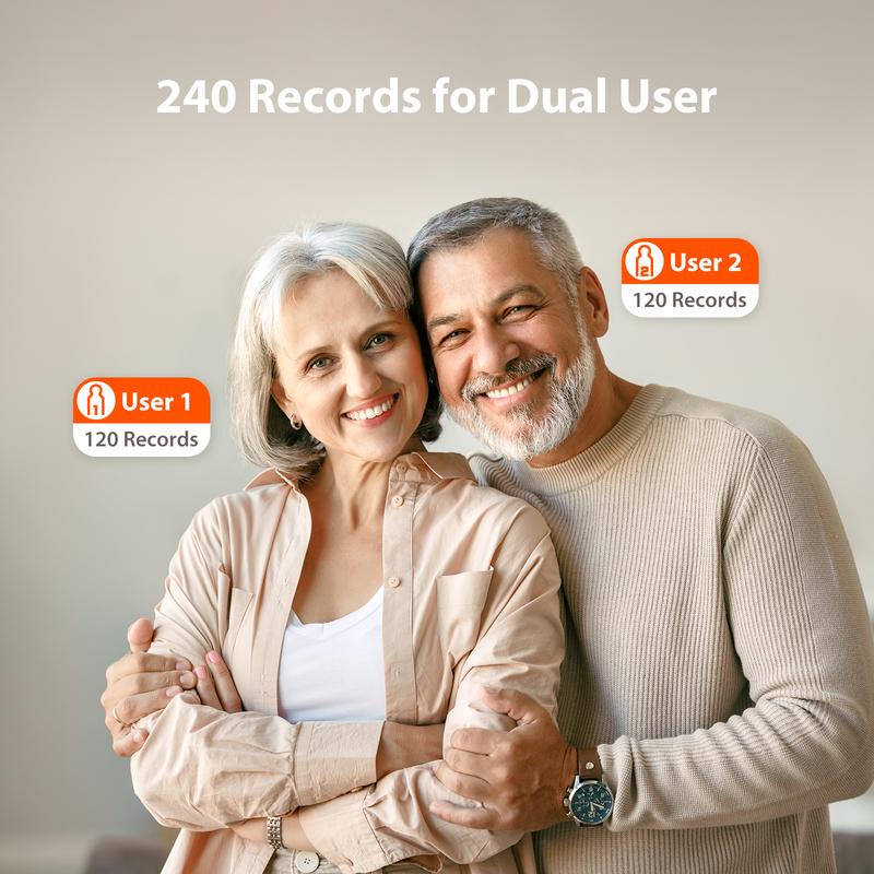 iHealth Bluetooth Blood Pressure Monitor with Large Cuff & Color-Coded Display, Dual Users 2*120 Readings, Automatica Upper Arm Blood Pressure Machine with Cloud Storage & Body Movement Detection, Portable Healthcare Kit