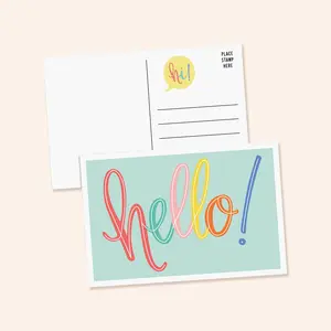 Mint Hello Postcards | Set of 50