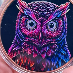 Collectible Colorized Copper Night Owl