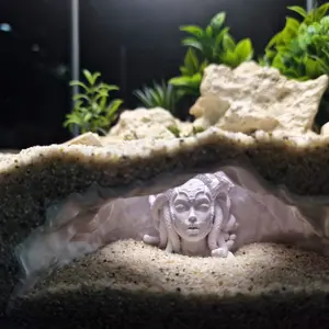 Medusa's White Cave Aquarium Decor – Unique Fish Hideaway
