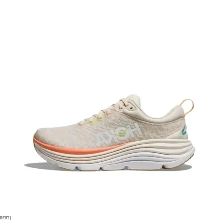Brand New Sealed | All-Day Comfort Unisex Running Trainers | Breathable Mesh Fabric | Stable Thick Cushion | Beige Orange | Outdoor & Daily Casual Sports Sneakers for Men Women