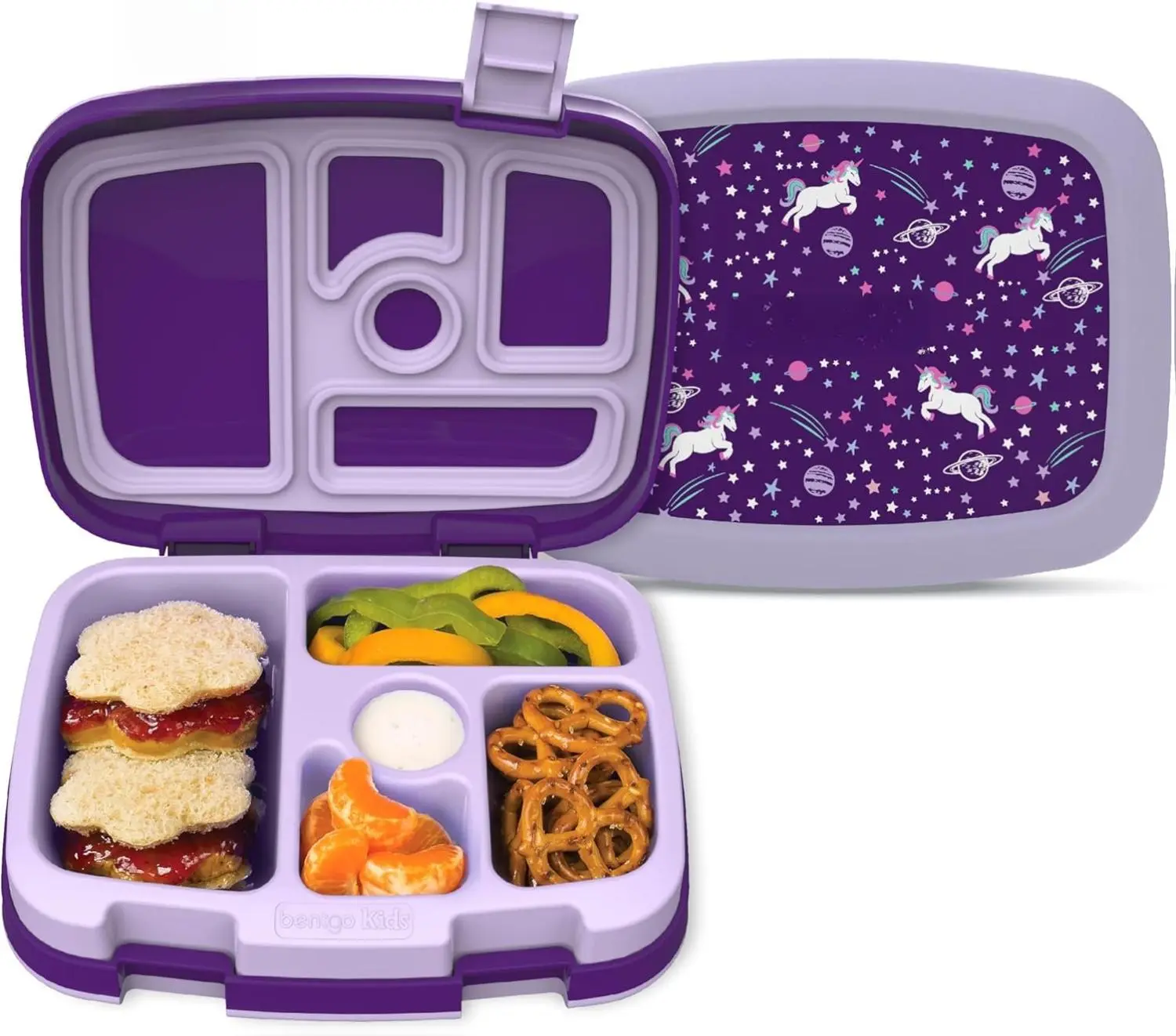 Bentgo Kids Prints Leak-Proof, LunchBox~~ Dishwasher Safe, & PFAS & BPA-Free Material