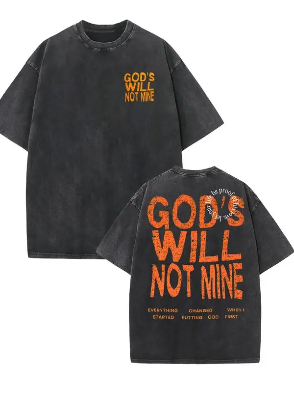 valentine shirts God bless, my letter pattern printed high-quality washed T-shirt, fashionable and versatile, round neck basic T-shirt, men's outdoor clothing.