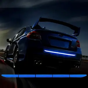 Car Reflective Strip, 1 Count Car Tailgate Decorative Strip, Anti-collision Warning Safety Sticker, Car Exterior Accessories for Car Decoration, Decal