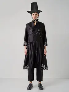 K-Pop Hunter Girl Cosplay Set, Saja Boy Qin Yu Cos Men Group Performance, Geometric Pattern, All Seasons