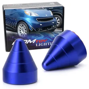 iJDMTOY Blue Universal Fit Bump Protector Spike Guards For Most Car Front & Rear Bumpers