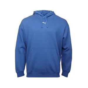 PUMA Mens Essentials Relaxed Fleece Hoodie Casual Outerwear Casual - Blue