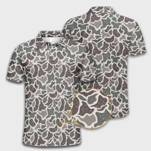 Retro Camo Polo – Classic Hunting Shirt for Men, Perfect Gift for Him, Full Size Range, Timeless Fit