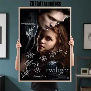 Twilight Saga Movie Poster - Edward & Bella Vampire Romance Art - Y2K Decor