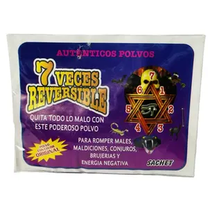 Autenticos Polvos 7 Veces Reversible - Original Sachet for Breaking Males Maldiciones Conjuros Brujerias and Energy Negativa