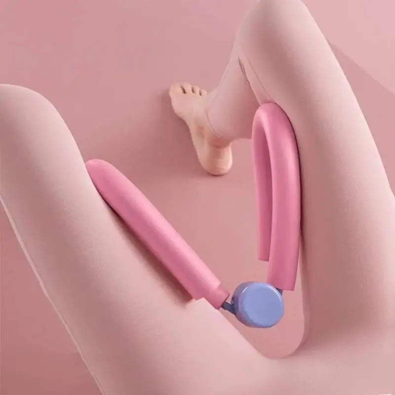 Pelvic Floor Women Muscle Trainer, Pink Thigh Exerciser, Leg & Butt Training Stretch Equipment for Postpartum Recovery, Body Shaping, Leg & Butt Train