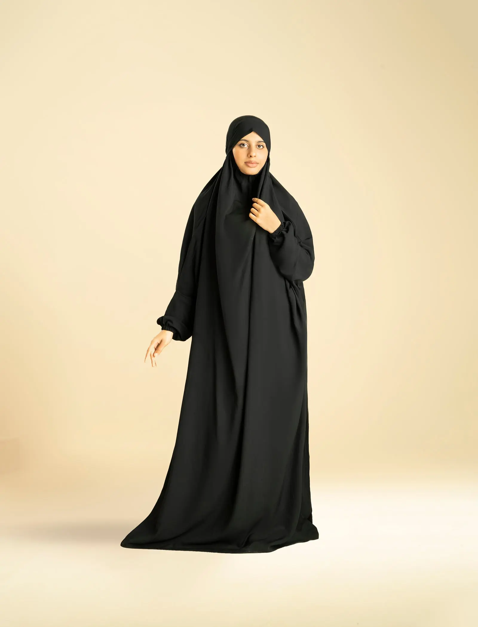 1- Piece Prayer Fit - Black Prayer Wear