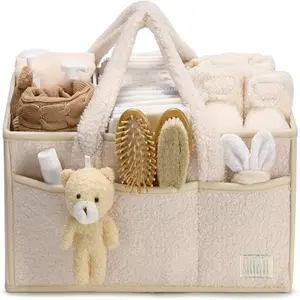 Baby Storage Basket Desktop Changing Storage Basket Wipes Storage Portable Baby Essentials Organizer Nursery Storage Basket Portable Storage Solution