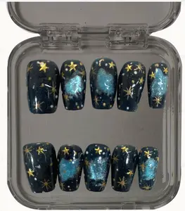 Neko--20sets handmade press-on nails selectable size and length random style