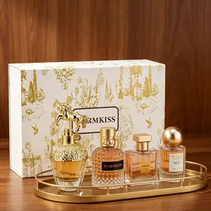 Luxury Women's Fragrance Gift Set by WARMKISS, 4Unique Scents, Long-Lasting Eau de Parfum, Ideal Presentfor Valentine's Day, Mother's Day & Holidays