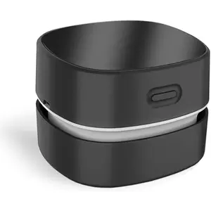 Desktop Vacuum Cleaner,Mini Table dust Sweeper Energy Saving,High Endurance up to 400 mins,Cordless&360º Rotatable for Cleaning Hairs,Crumbs,Computer Keyboard of Gifts for Kids (Black)