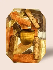 Crystal Bar Soap - Kingdom Within - Vegan - Crystal Infused - 7 oz - Scented in Spiced Mahogany Aroma Body Care