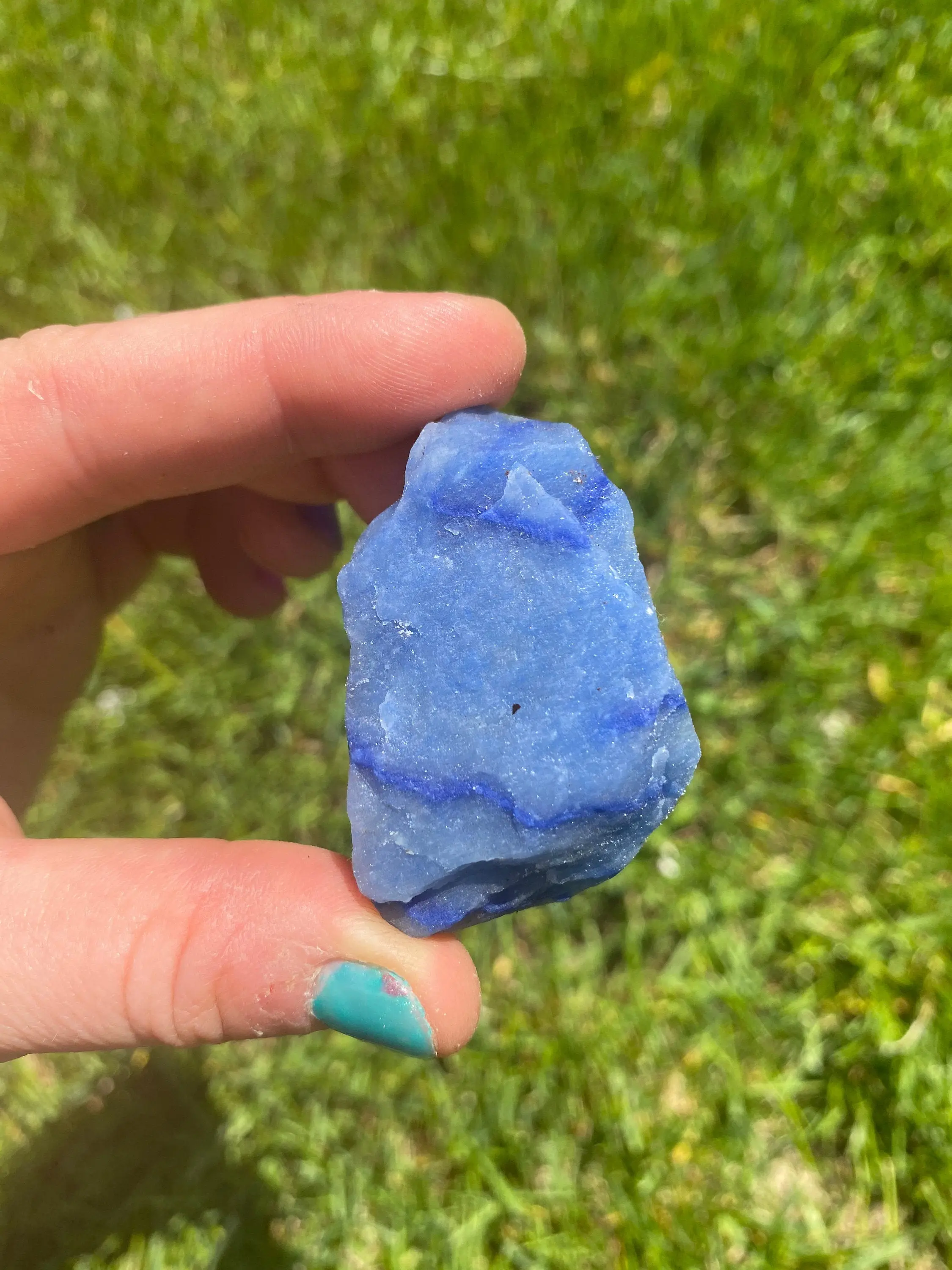 New Moon Beginnings Raw Blue Aventurine Crystal - Natural Mineral with Unique Pattern and Coloration