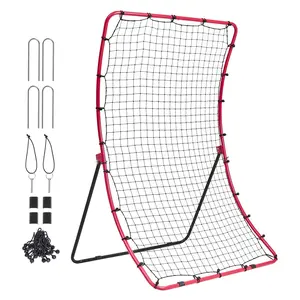Baseball And Softball Rebounder Net 4x5.5 Ft PitchBack All-Angle Fielding Practice System For Indoor And Outdoor Training, Durable Foldable Net With Sturdy Frame, Realistic Rebounds In Any Direction For Effective Skill Development