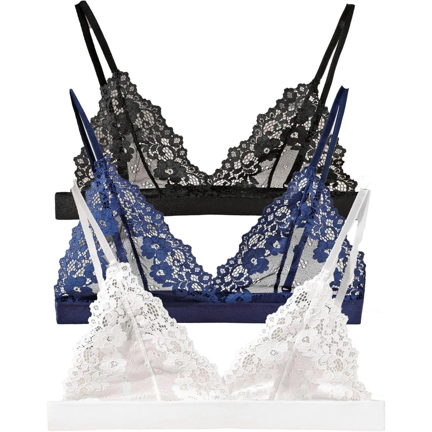 Womens Bra No Underwire Lace Unlined Demi Triangle Bralettes Womens Bra No Underwire Lace Unlined Demi Triangle Bralettes